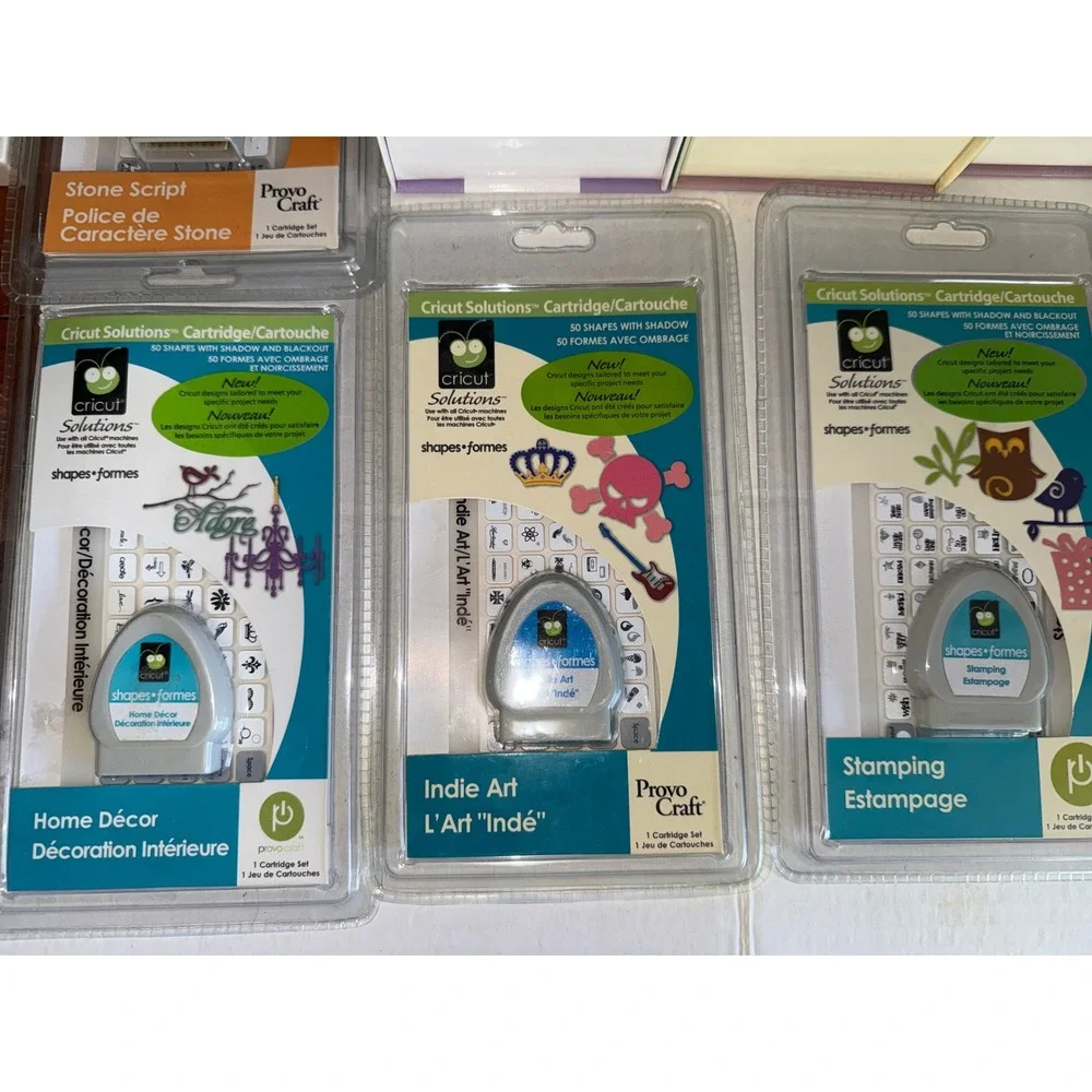 Cricut Cartridge Lot of 20 Shapes Fonts Solutions Imagine Expression Provo Craft